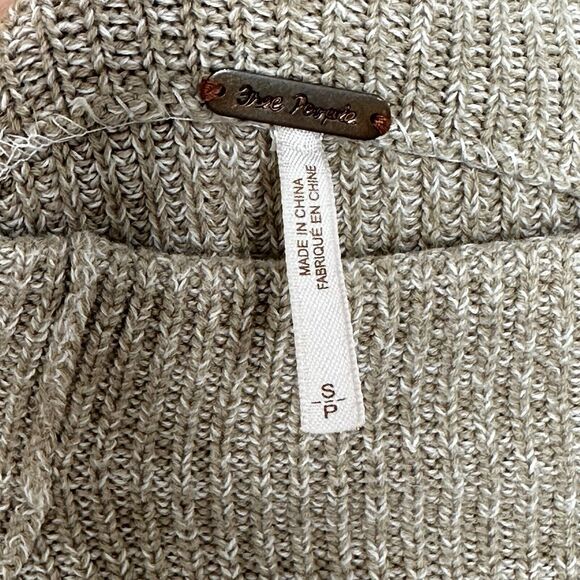 Free People Too Good Heathered Beige Knit Sweater - Picture 7 of 11